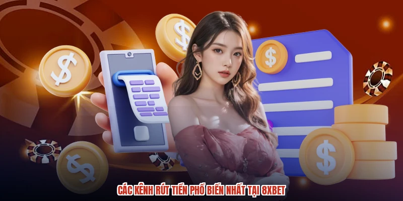 Các kênh rút tiền phổ biến nhất tại 8XBET