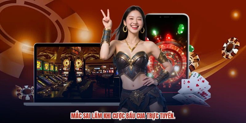 Mắc sai lầm khi cược bầu cua trực tuyến.